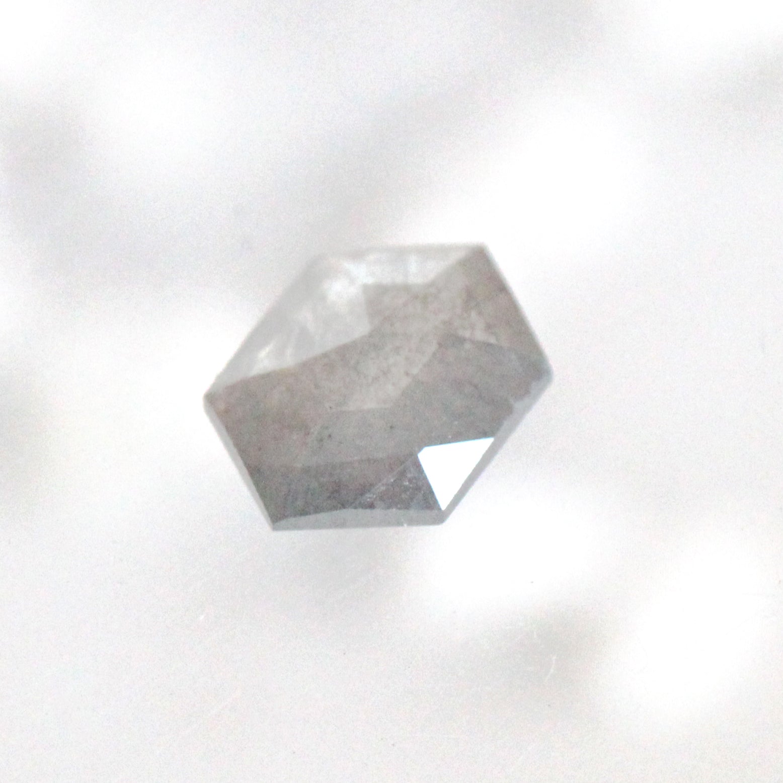 1.64 Carat Gray Hexagon Diamond for Custom Work - Inventory Code GHD164 - Midwinter Co. Alternative Bridal Rings and Modern Fine Jewelry
