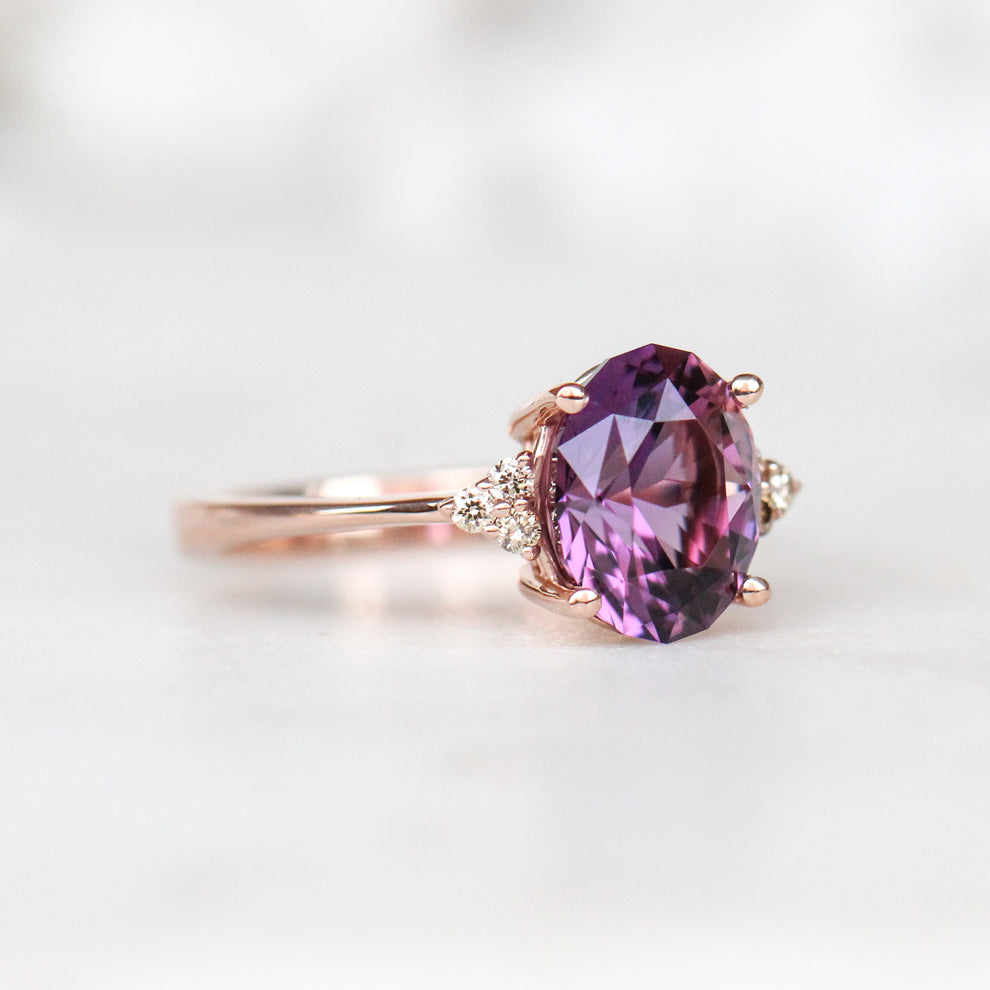 Imogene Ring with 2.31 Carat Amethyst and Champagne Accent Diamonds in ...