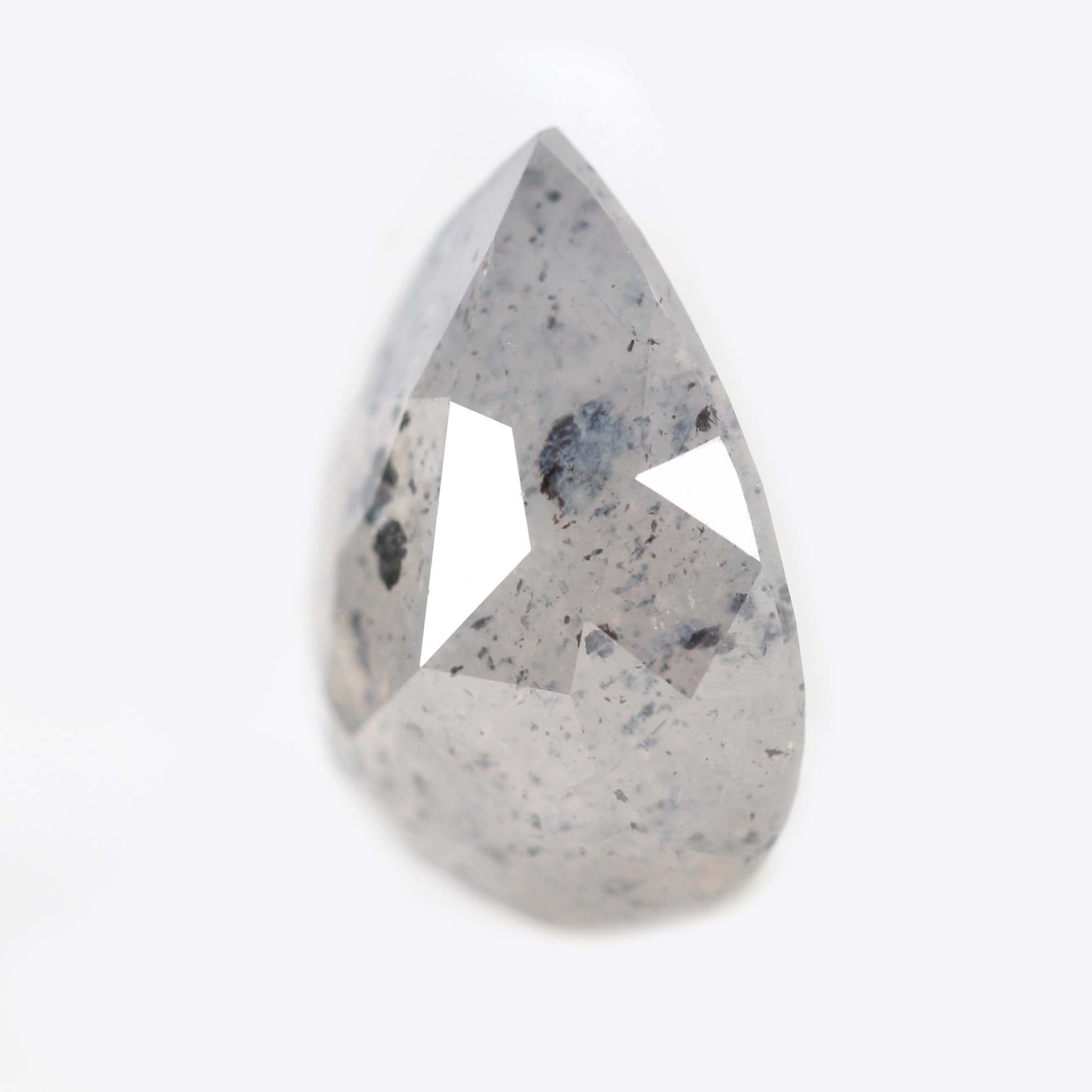 2.57 Carat Stormy Gray Pear Celestial Diamond for Custom Work - Inventory Code SGP257 - Midwinter Co. Alternative Bridal Rings and Modern Fine Jewelry