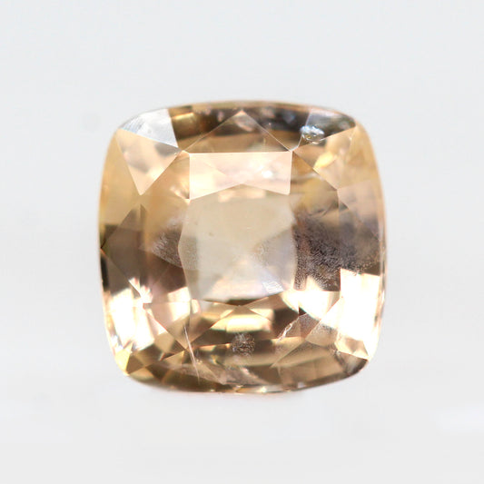 1.65 Carat Cushion Cut Golden Sapphire for Custom Work - Inventory Code GCS165 - Midwinter Co. Alternative Bridal Rings and Modern Fine Jewelry