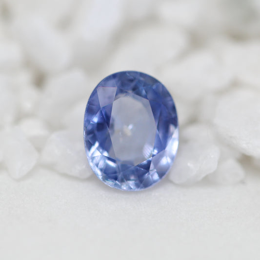 1.67 Blue Oval Sapphire for Custom Work - Inventory Code BOS167 - Midwinter Co. Alternative Bridal Rings and Modern Fine Jewelry