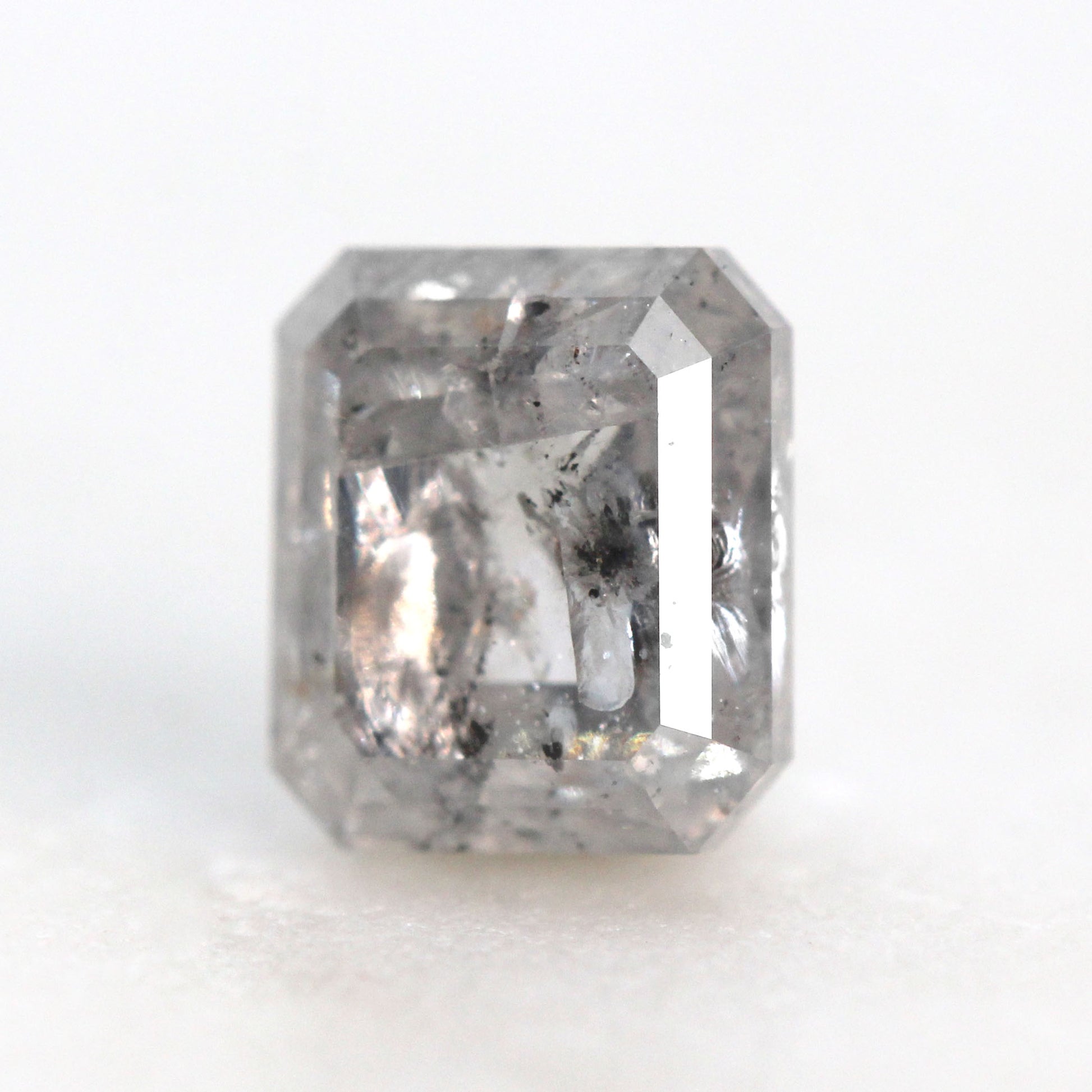 1.45 Carat Emerald Cut Stormy Gray Celestial Diamond for Custom Work - Inventory Code SGE145 - Midwinter Co. Alternative Bridal Rings and Modern Fine Jewelry