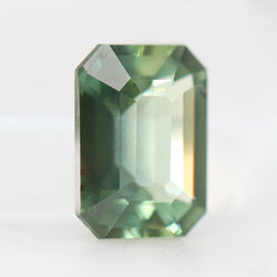 2.55 Carat Green Emerald Cut Sapphire for Custom Work - Inventory Code GES255 - Midwinter Co. Alternative Bridal Rings and Modern Fine Jewelry