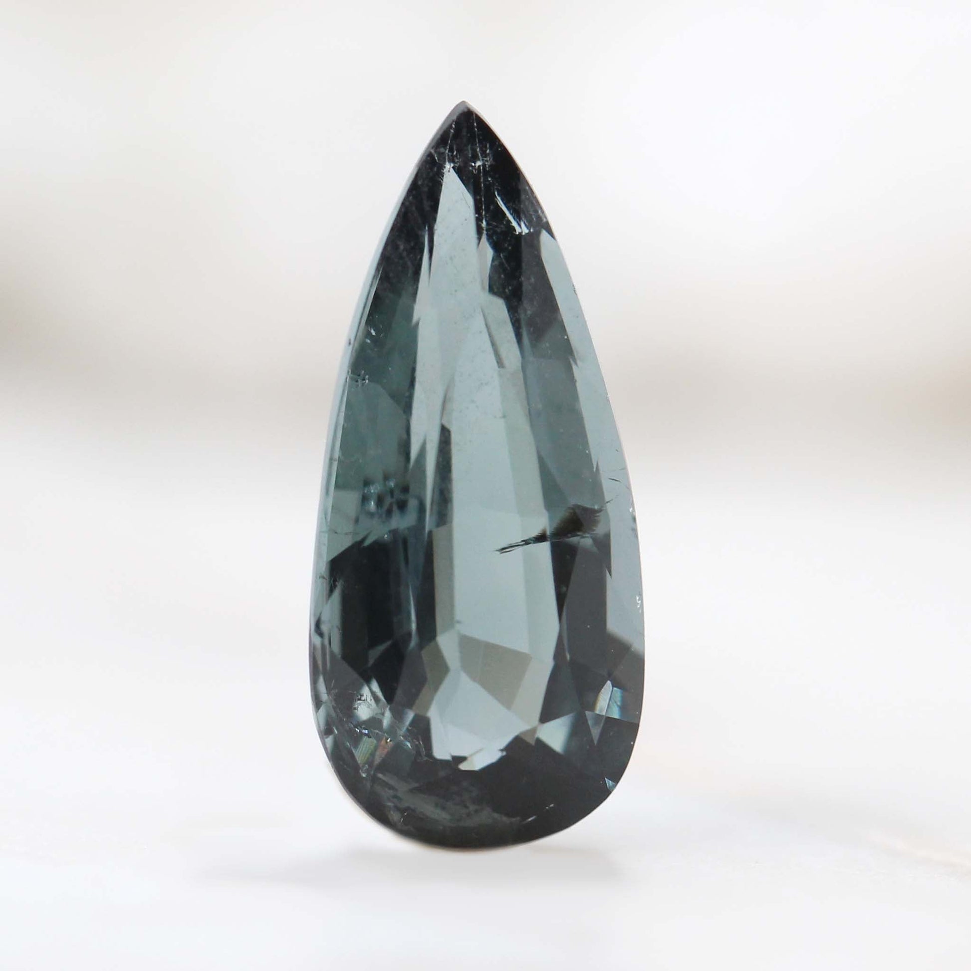 CAELEN (M) 5.02 Carat Blue Pear Tourmaline/Indicolite for Custom Work - Inventory Code IBP502 - Midwinter Co. Alternative Bridal Rings and Modern Fine Jewelry