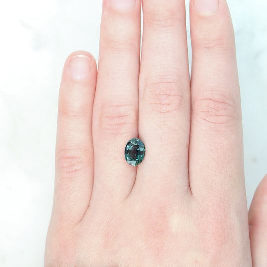 2.85 Carat Oval Teal Sapphire for Custom Work - Inventory Code TOS285 - Midwinter Co. Alternative Bridal Rings and Modern Fine Jewelry