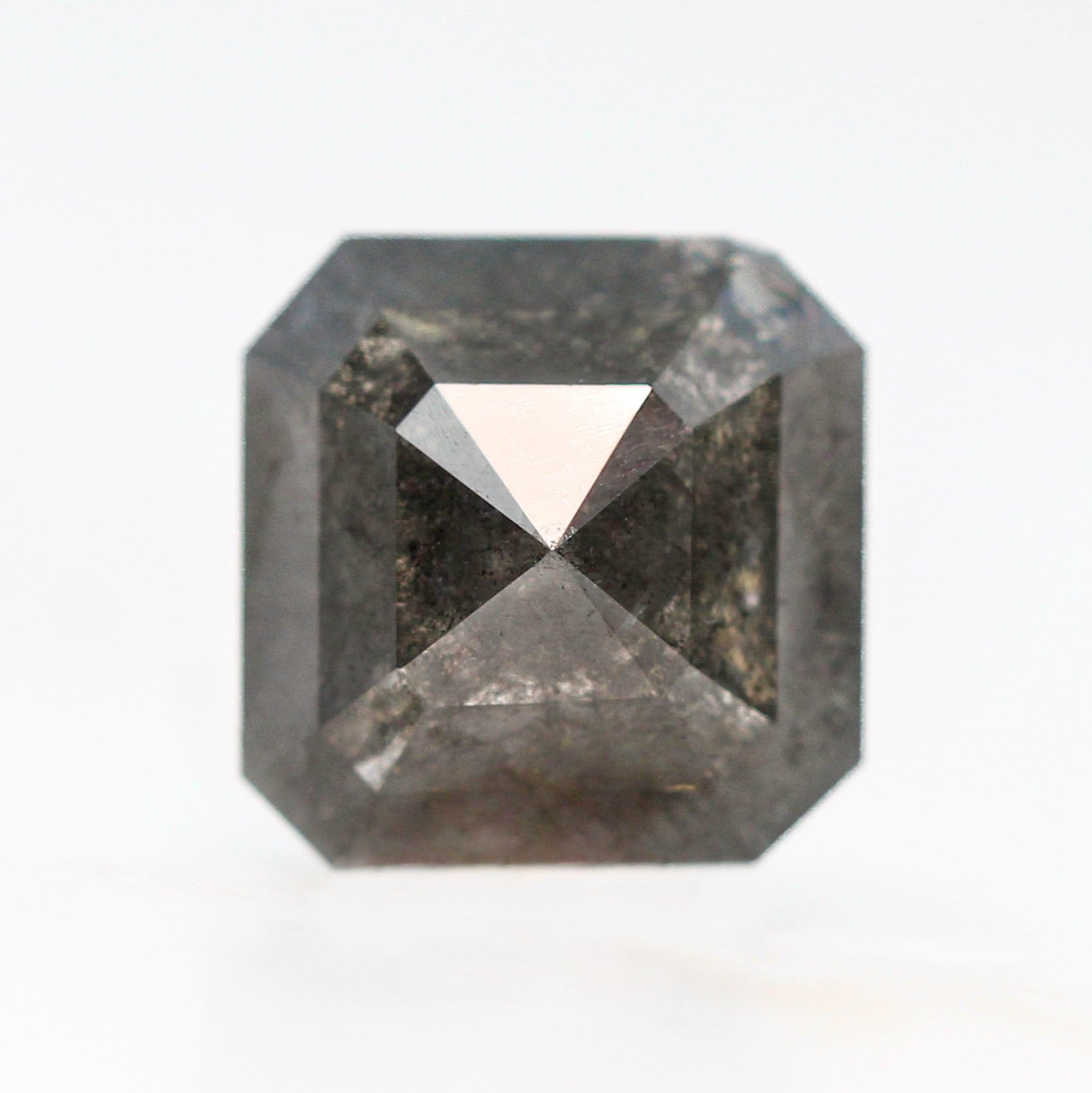 2.28 Carat Black Asscher Cut Diamond for Custom Work - Inventory Code NBA228 - Midwinter Co. Alternative Bridal Rings and Modern Fine Jewelry