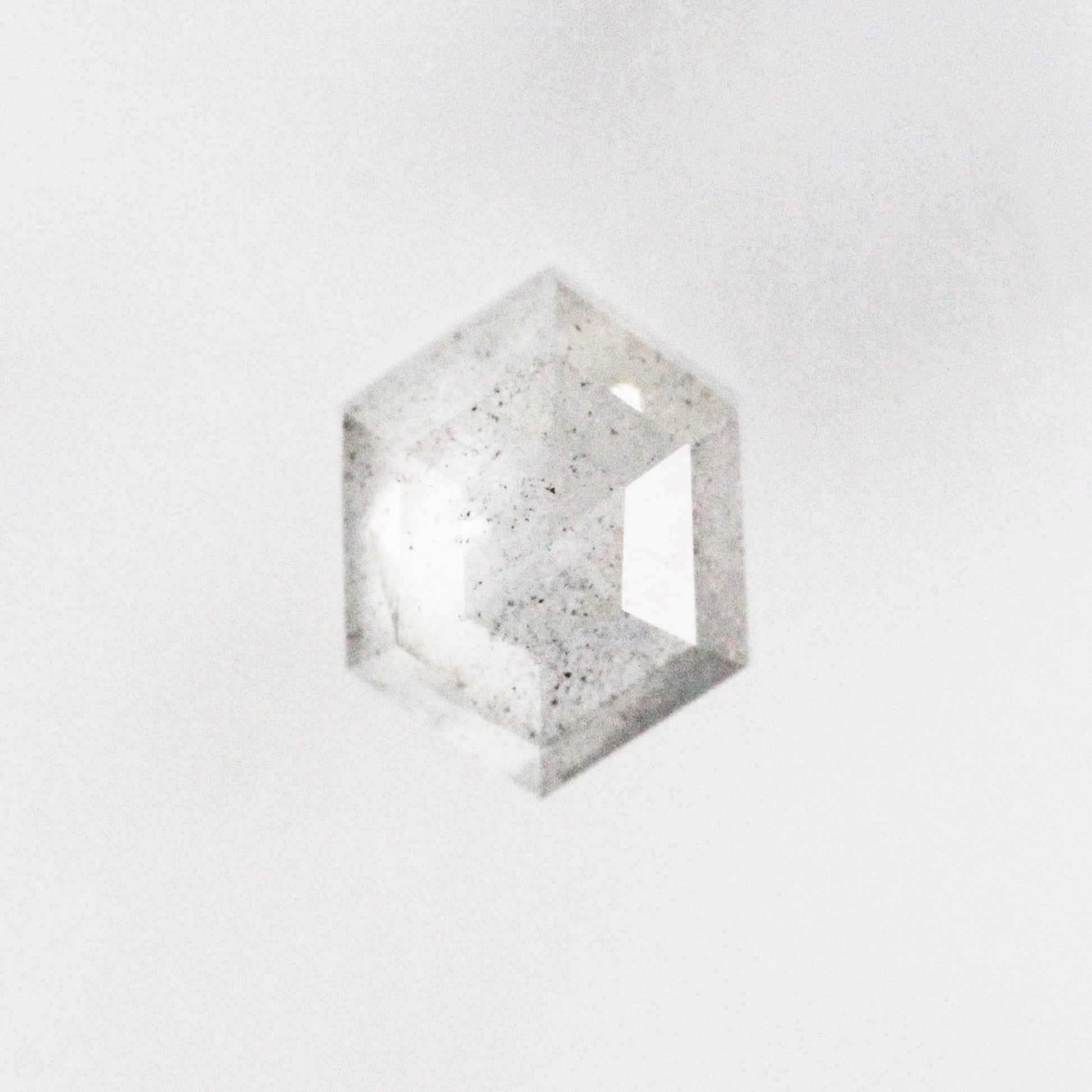0.73 Carat Gray Celestial Hexagon Diamond for Custom Work - Inventory Code GCHD073 - Midwinter Co. Alternative Bridal Rings and Modern Fine Jewelry