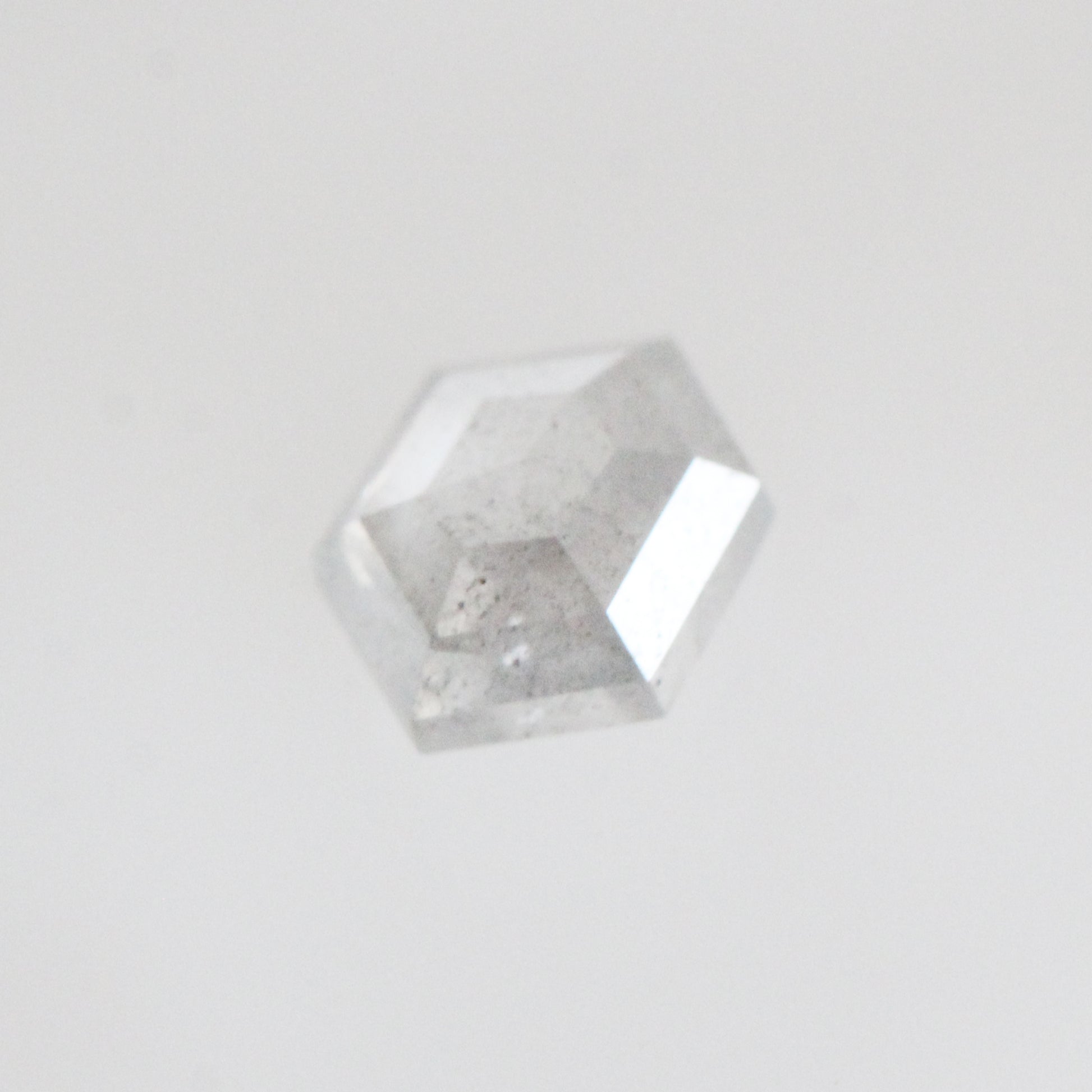 0.73 Carat Gray Celestial Hexagon Diamond for Custom Work - Inventory Code GCHD073 - Midwinter Co. Alternative Bridal Rings and Modern Fine Jewelry