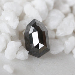 1.70 Carat Black Shield Diamond for Custom Work - Inventory Code BSD170 - Midwinter Co. Alternative Bridal Rings and Modern Fine Jewelry