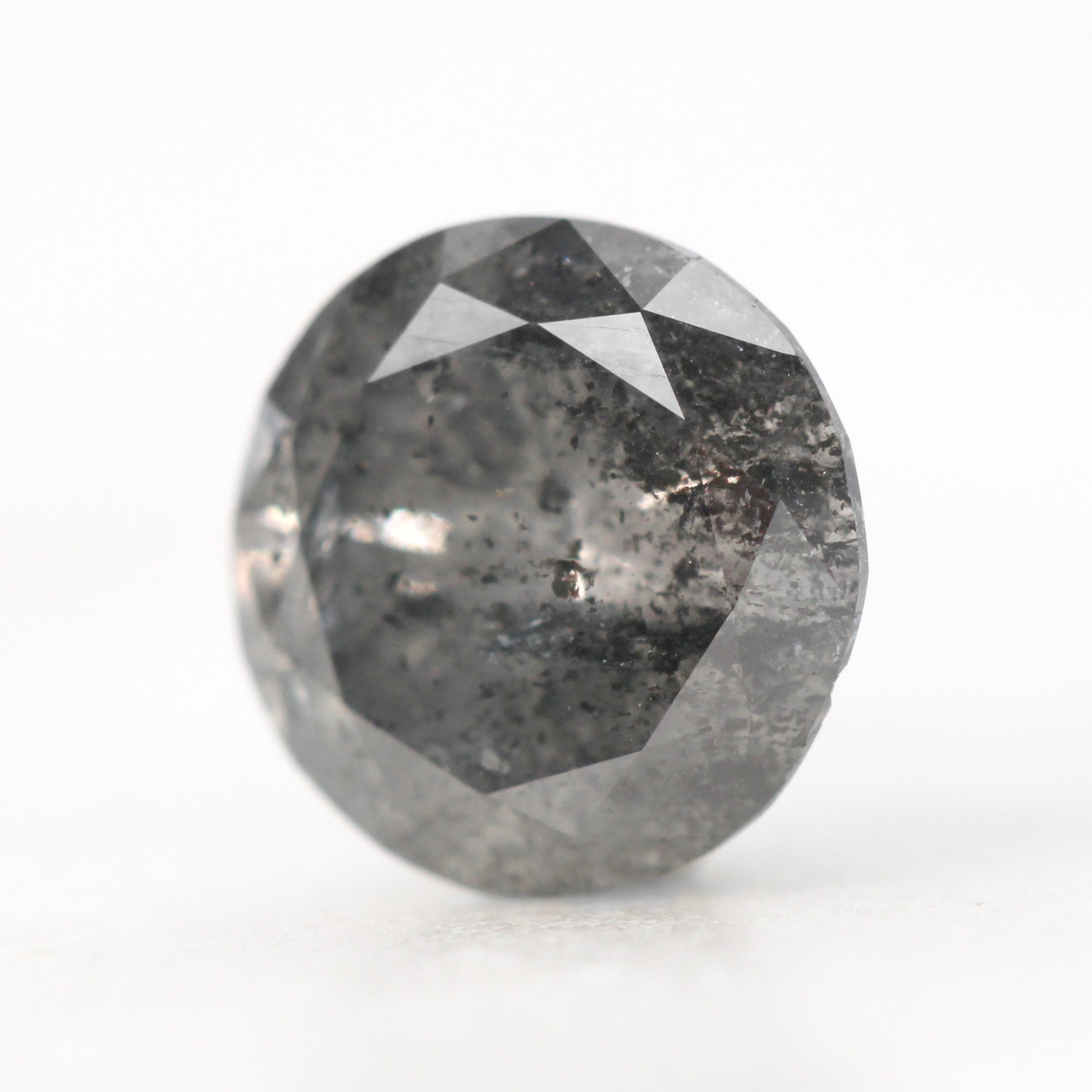1.72 Carat Round Dark Gray Celestial Diamond for Custom Work - Inventory Code DSR172 - Midwinter Co. Alternative Bridal Rings and Modern Fine Jewelry
