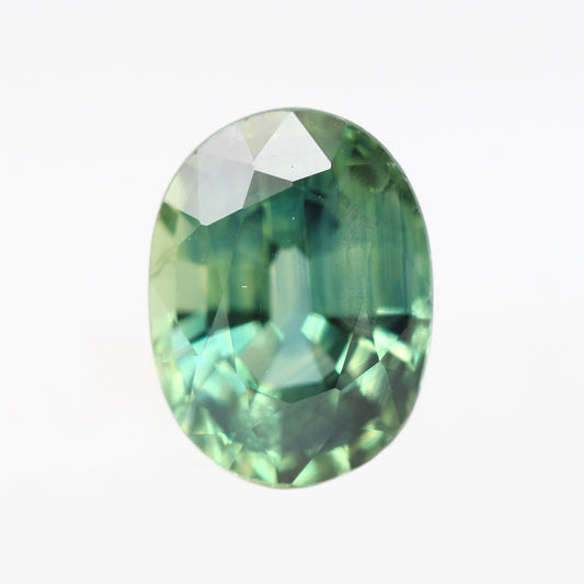 1.35 Carat Green Blue Oval Sapphire for Custom Work - Inventory Code GBOS135 - Midwinter Co. Alternative Bridal Rings and Modern Fine Jewelry