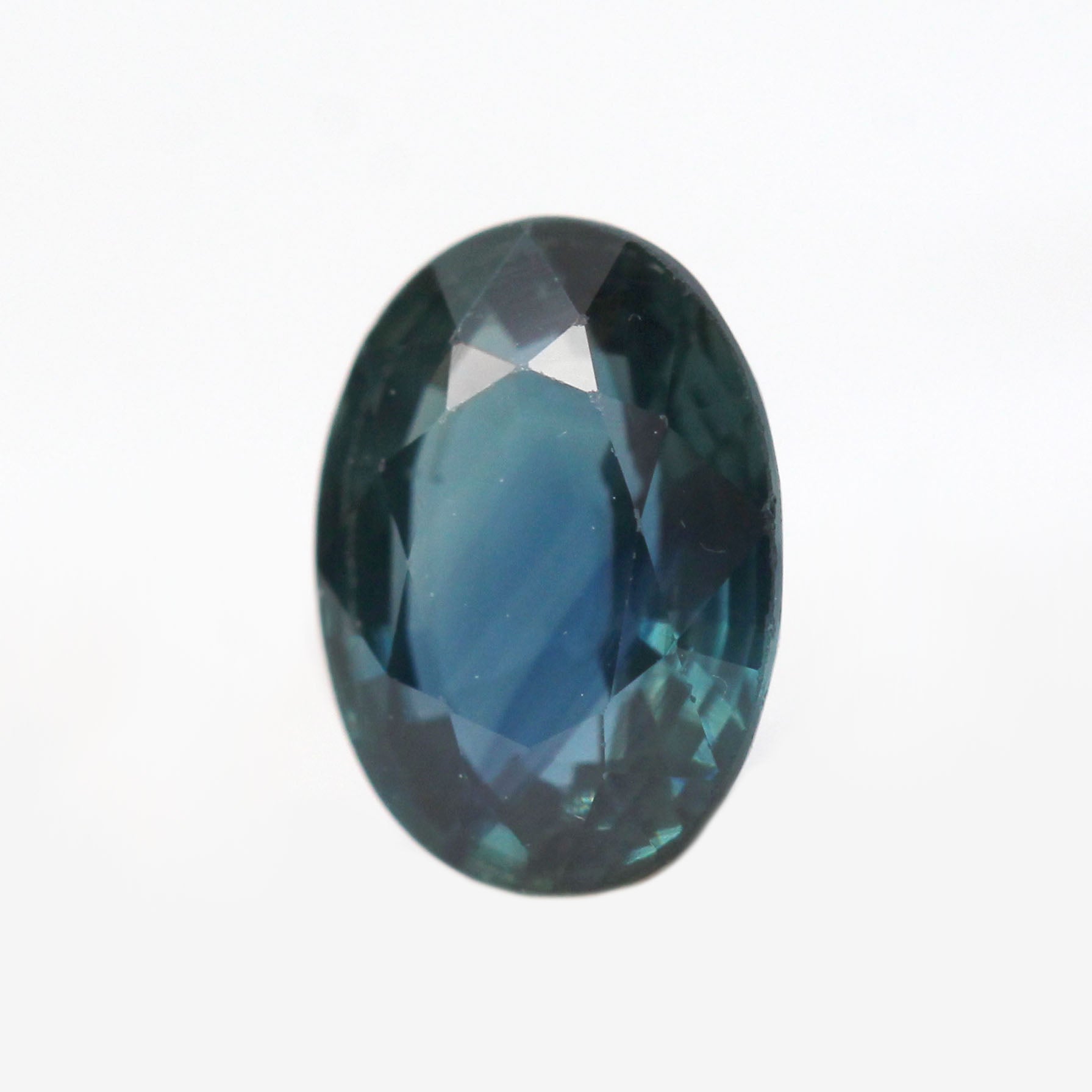 0.97 Carat Teal Oval Sapphire for Custom Work - Inventory Code TOS097 - Midwinter Co. Alternative Bridal Rings and Modern Fine Jewelry