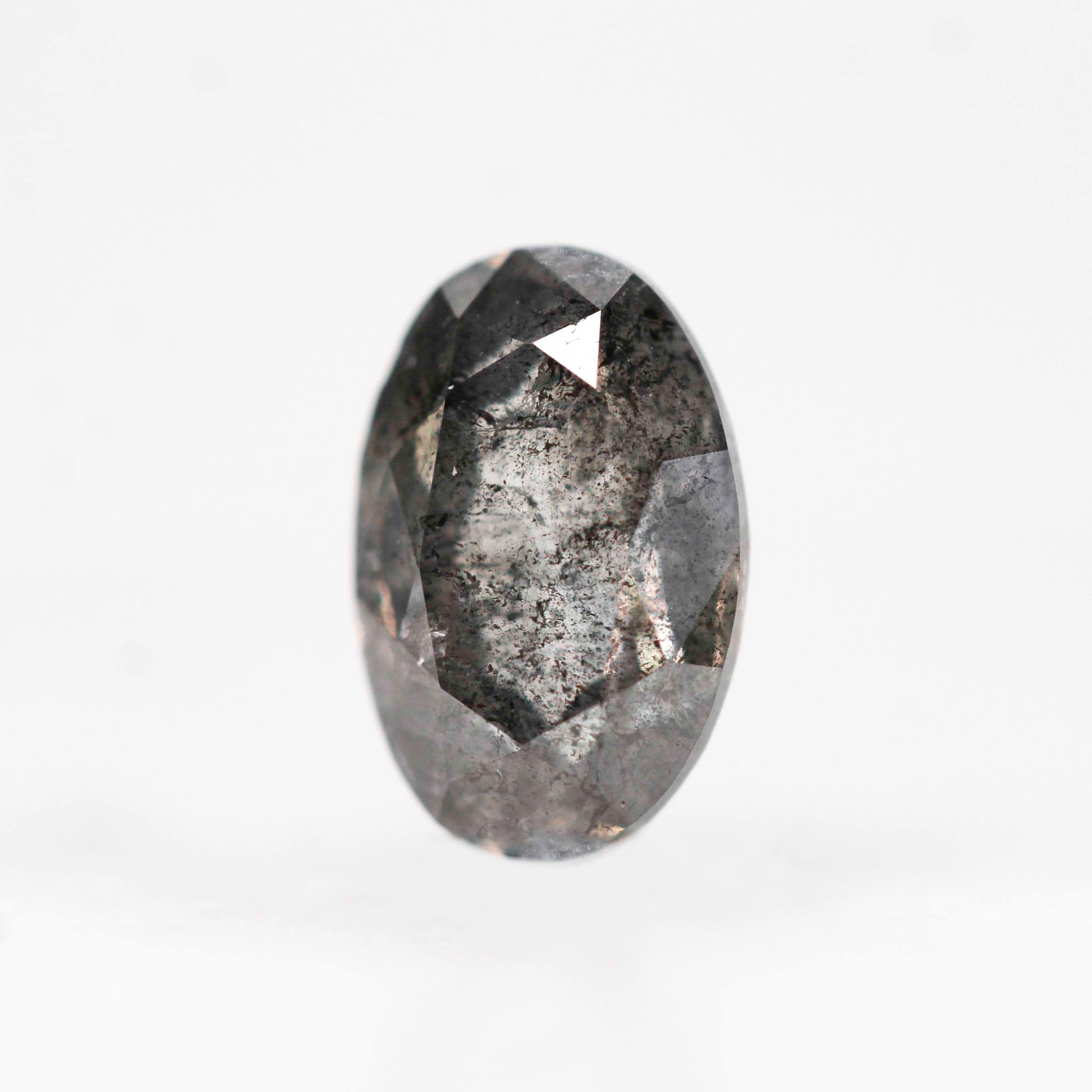0.72 Carat Dark Gray Celestial Oval Diamond for Custom Work - Inventory Code DSO072 - Midwinter Co. Alternative Bridal Rings and Modern Fine Jewelry