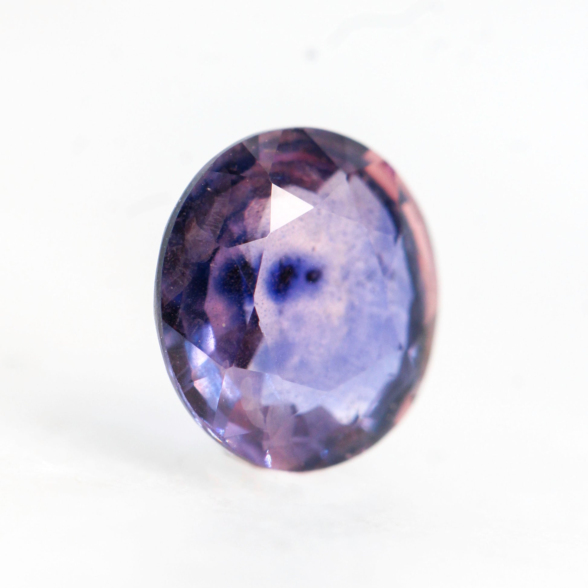 1.41 Carat Purple Oval Sapphire for Custom Work - Inventory Code POS141 - Midwinter Co. Alternative Bridal Rings and Modern Fine Jewelry