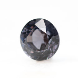 2.53 Carat Round Blue-Gray Spinel for Custom Work - Inventory Code BGRS253 - Midwinter Co. Alternative Bridal Rings and Modern Fine Jewelry