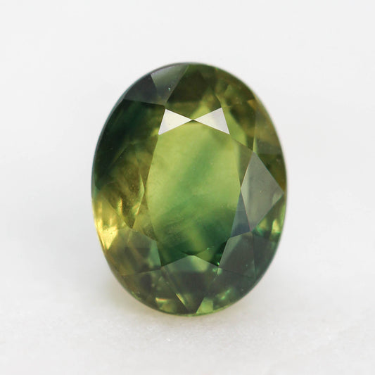 CAELEN (J) 2.06 Carat Green Oval Sapphire for Custom Work - Inventory Code GOS206 - Midwinter Co. Alternative Bridal Rings and Modern Fine Jewelry