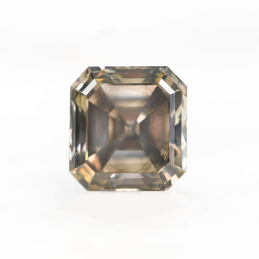 2.04 Carat Champagne Gray Asscher Cut Diamond for Custom Work - Inventory Code SCA204 - Midwinter Co. Alternative Bridal Rings and Modern Fine Jewelry