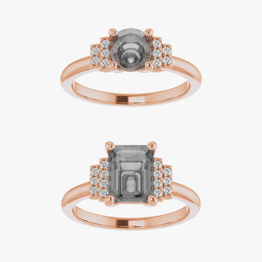 Isabella Setting - Midwinter Co. Alternative Bridal Rings and Modern Fine Jewelry