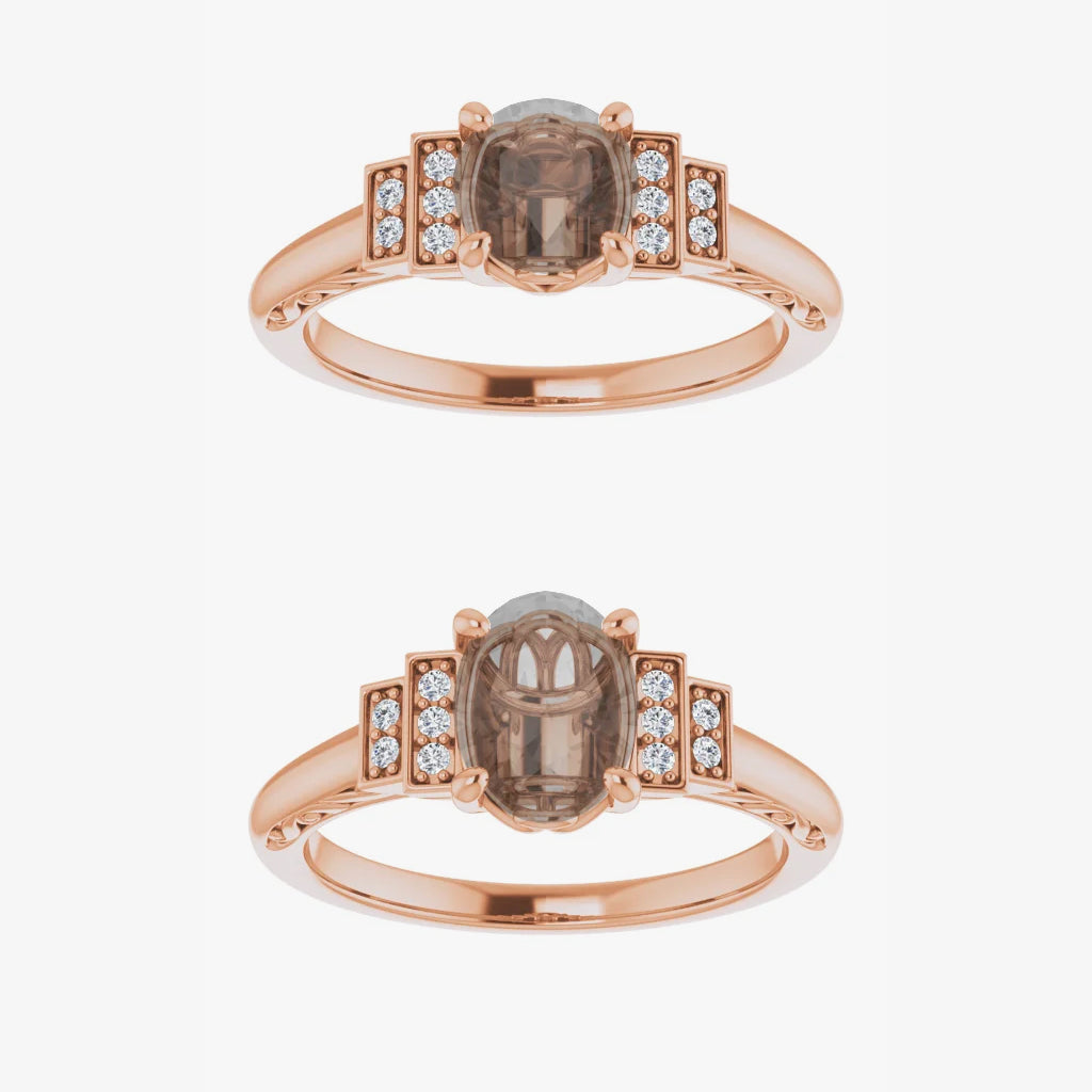 Isadora Setting - Midwinter Co. Alternative Bridal Rings and Modern Fine Jewelry