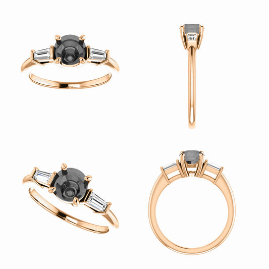 Leilani setting - Midwinter Co. Alternative Bridal Rings and Modern Fine Jewelry