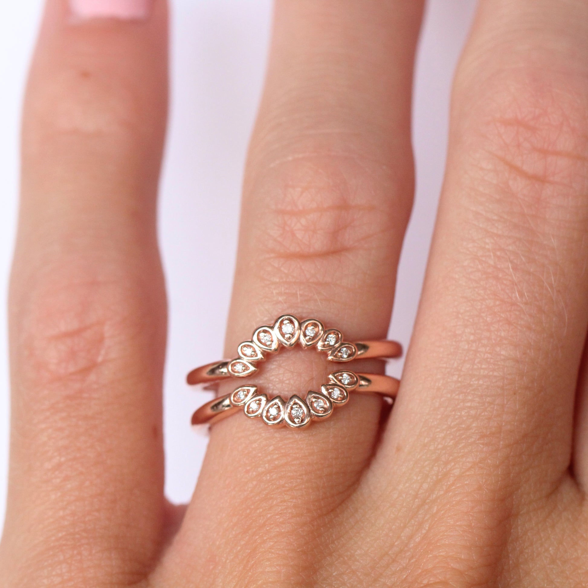 Flora Ring Guard – Midwinter Alternative Bridal Rings and