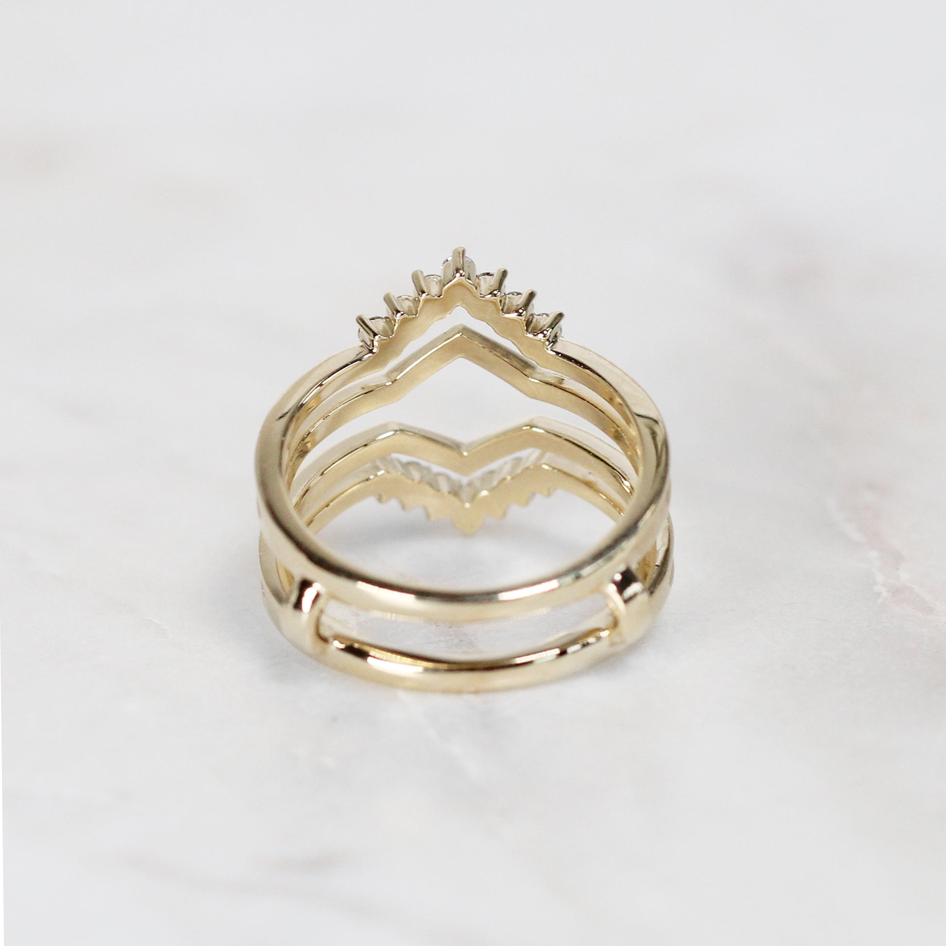 Savannah Diamond Ring Guard - Midwinter Co. Alternative Bridal Rings and Modern Fine Jewelry