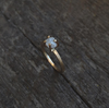 Rough Diamond Solitaire Ring - Gold / Sterling - Ethically Sourced - Midwinter Co. Alternative Bridal Rings and Modern Fine Jewelry