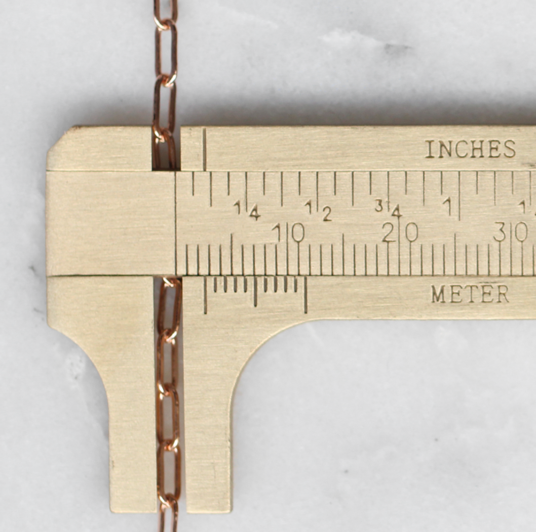 Elongated Chain 14k Solid Gold Bracelet - Made to Order in Your Choice of Gold - Midwinter Co. Alternative Bridal Rings and Modern Fine Jewelry