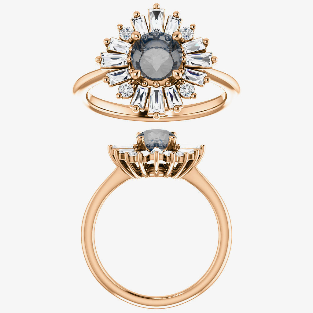 Veda Setting - Midwinter Co. Alternative Bridal Rings and Modern Fine Jewelry