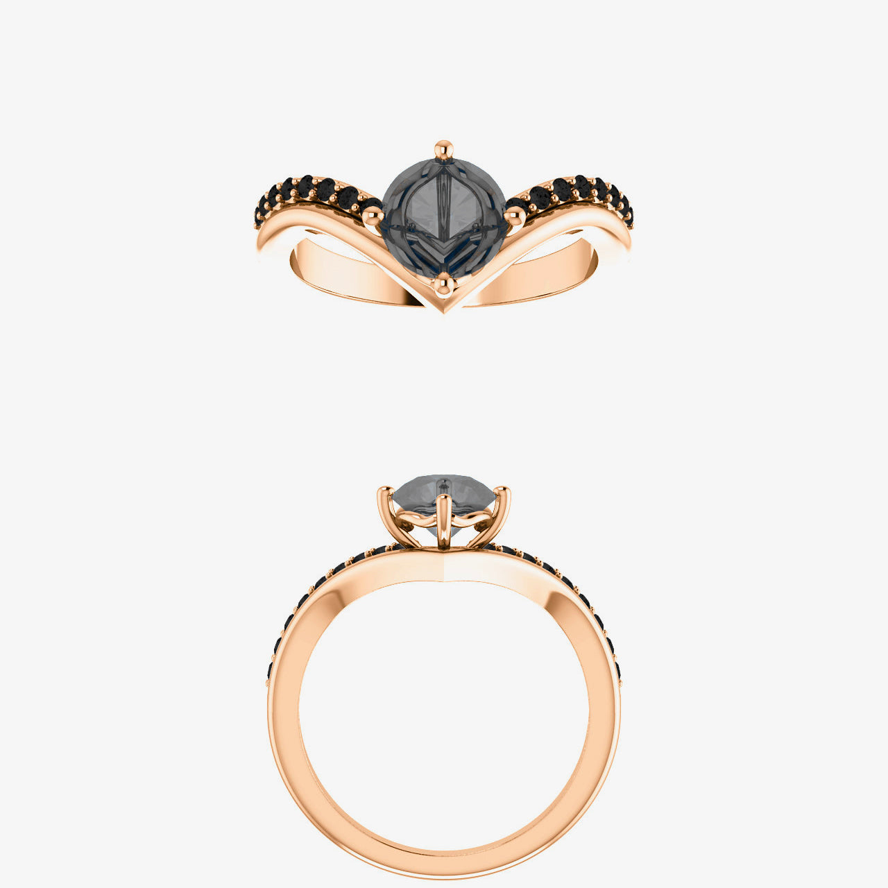Zahra Setting - Midwinter Co. Alternative Bridal Rings and Modern Fine Jewelry