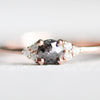 Imogene - Dark Rose Cut Diamond -  Choice of gold Imogene Diamond Band - Midwinter Co. Alternative Bridal Rings and Modern Fine Jewelry