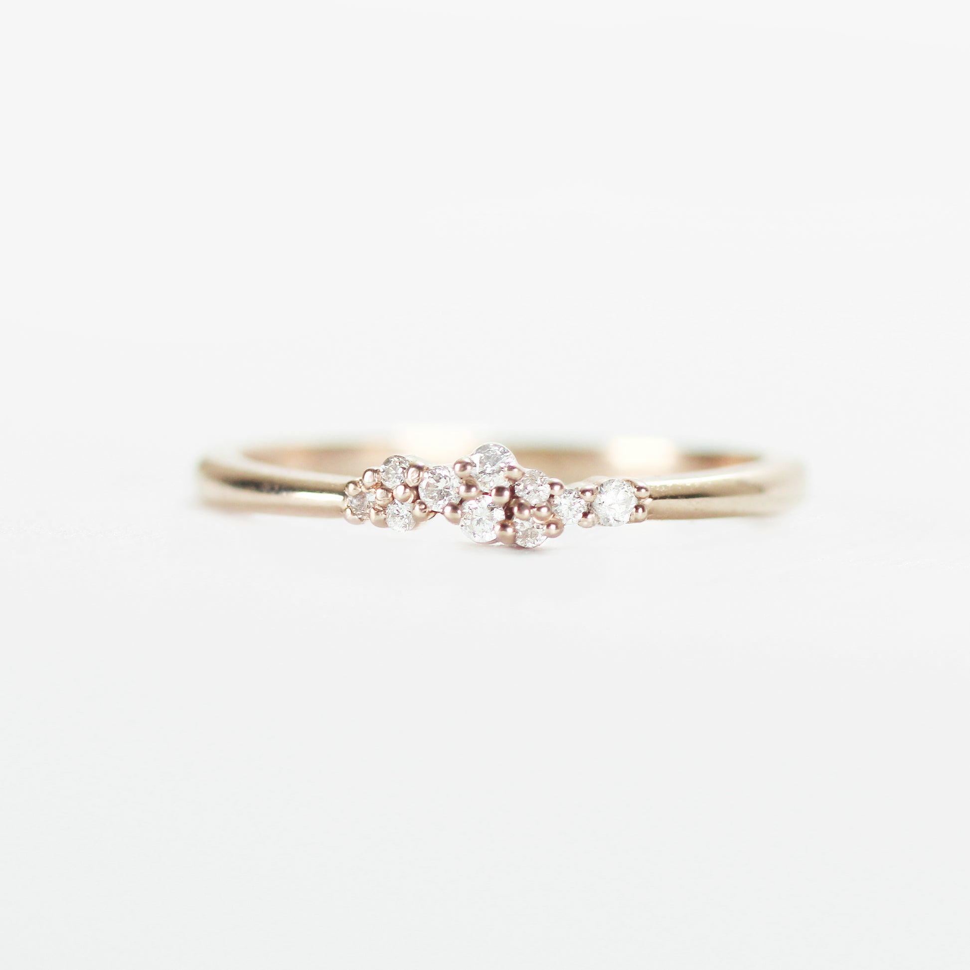 Fiona - Cluster style diamond band - Midwinter Co. Alternative Bridal Rings and Modern Fine Jewelry