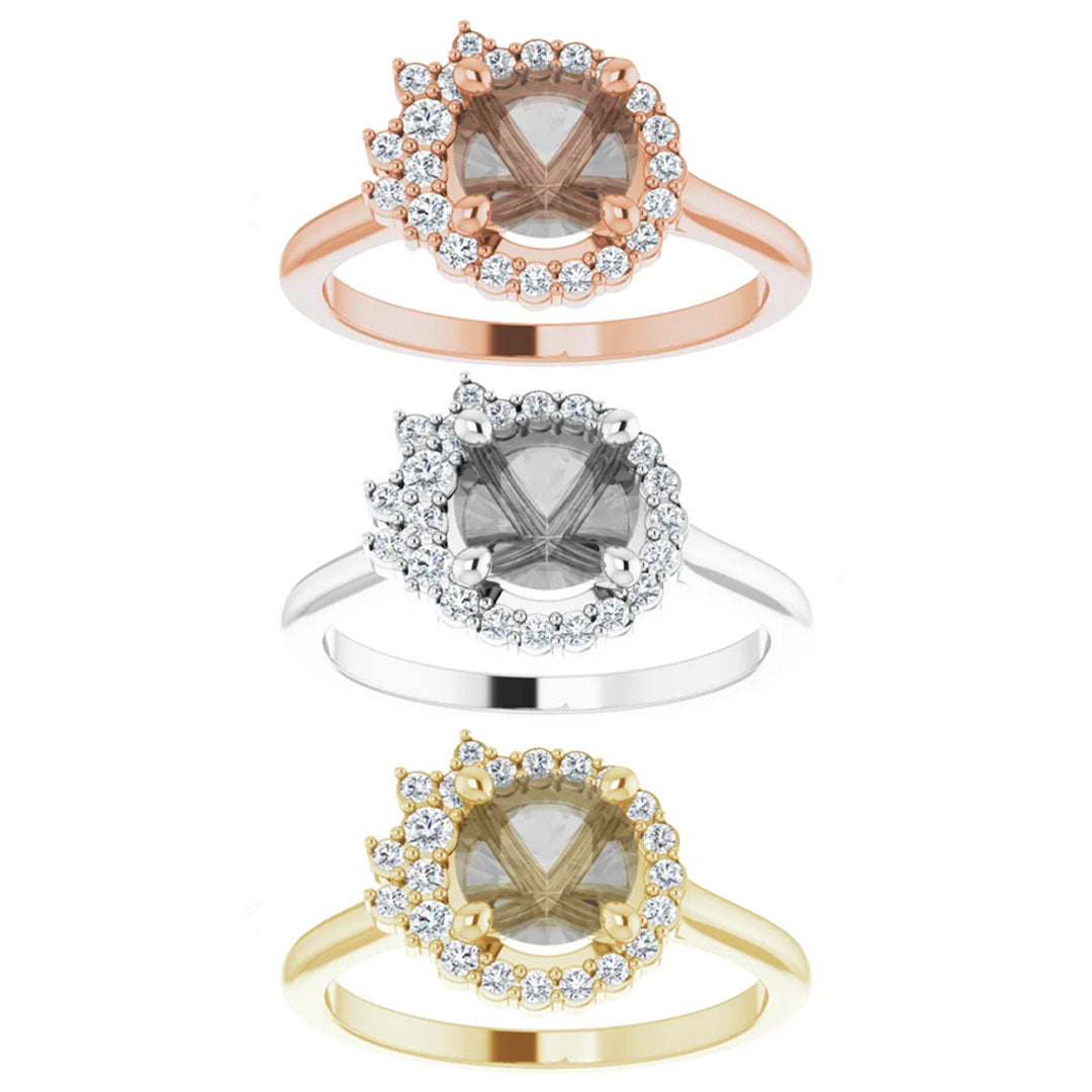 Alizeh Setting - Midwinter Co. Alternative Bridal Rings and Modern Fine Jewelry