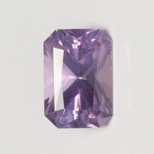 .81 carat emerald cut purple sapphire - custom work - inventory code: PECS81 - Midwinter Co. Alternative Bridal Rings and Modern Fine Jewelry