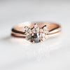 Imogene - Dark Rose Cut Diamond -  Choice of gold Imogene Diamond Band - Midwinter Co. Alternative Bridal Rings and Modern Fine Jewelry