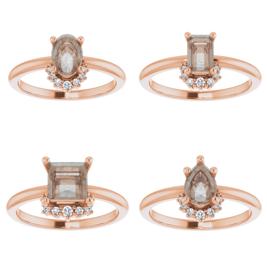 Lonnie Setting - Midwinter Co. Alternative Bridal Rings and Modern Fine Jewelry