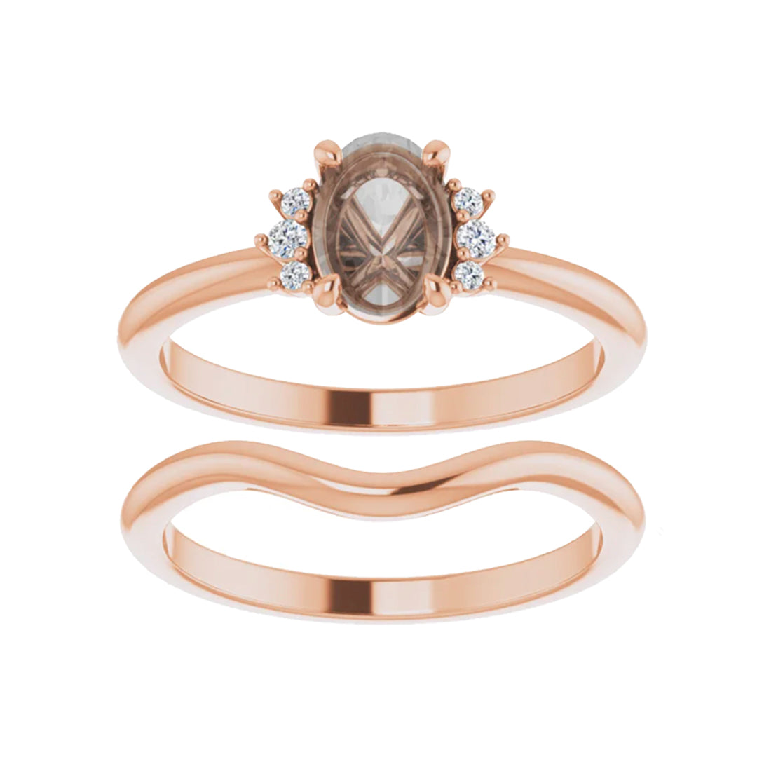 Ava Setting - Midwinter Co. Alternative Bridal Rings and Modern Fine Jewelry