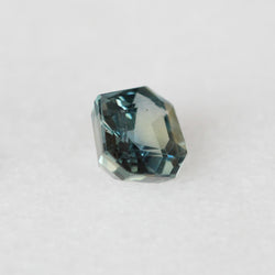 1.25 carat Geometric Shaped Teal Sapphire for Custom Work - Inventory Code SAP125 - Midwinter Co. Alternative Bridal Rings and Modern Fine Jewelry
