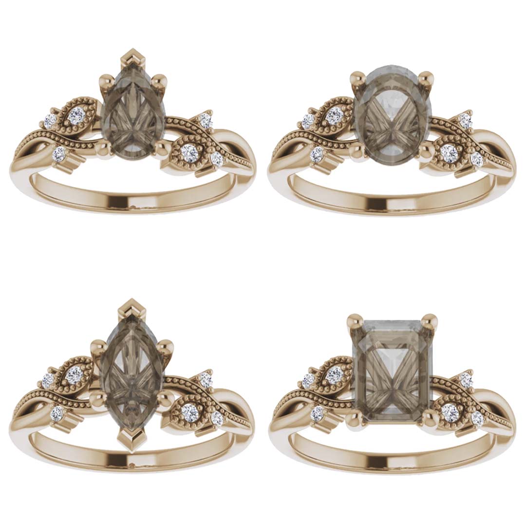Jasmine Setting - Midwinter Co. Alternative Bridal Rings and Modern Fine Jewelry