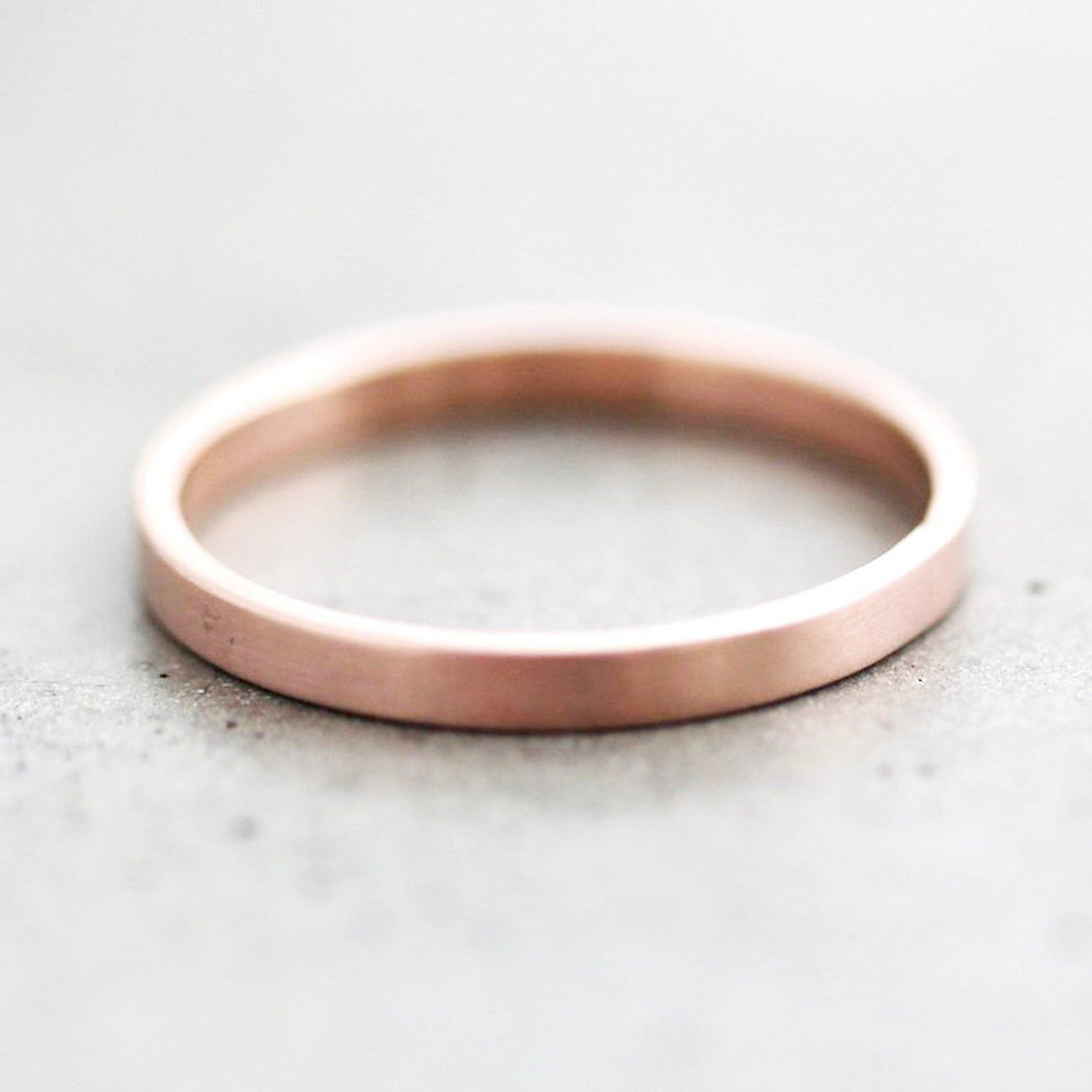 14k Gold Wedding Band 1.5mm 2mm 2.5mm 3mm - Unisex - Midwinter Co. Alternative Bridal Rings and Modern Fine Jewelry